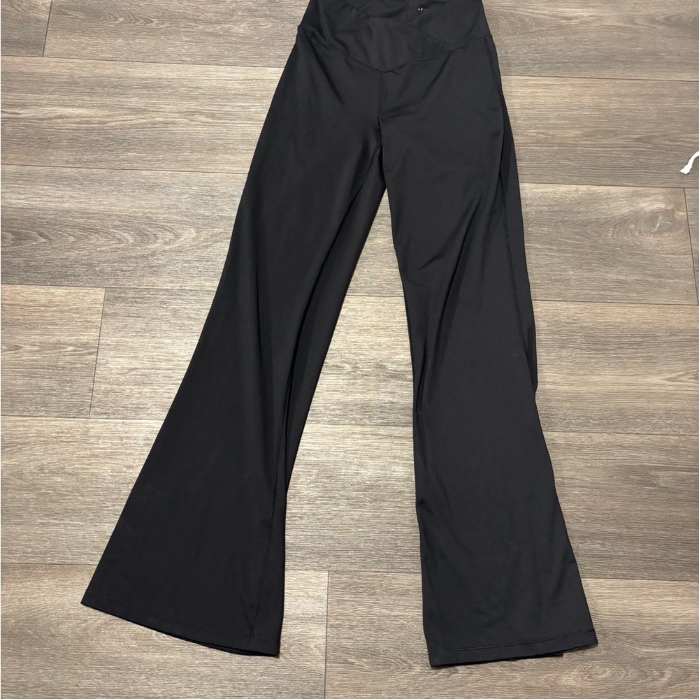 Aeropostale Black Flare Pants High-Rise Stretch